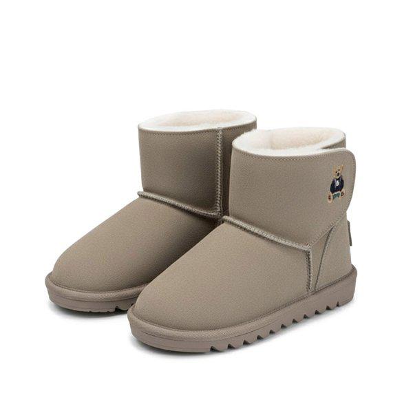 GRACIE キッズ/ジュニア ベルクロ シープスキンブーツ K2916302QD-K