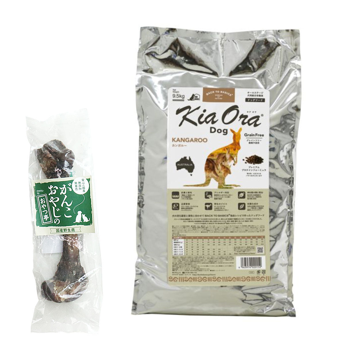 ドッグフード カンガルー 9.5kg【国産鹿レッグボーン 1本Mサイズ付き】