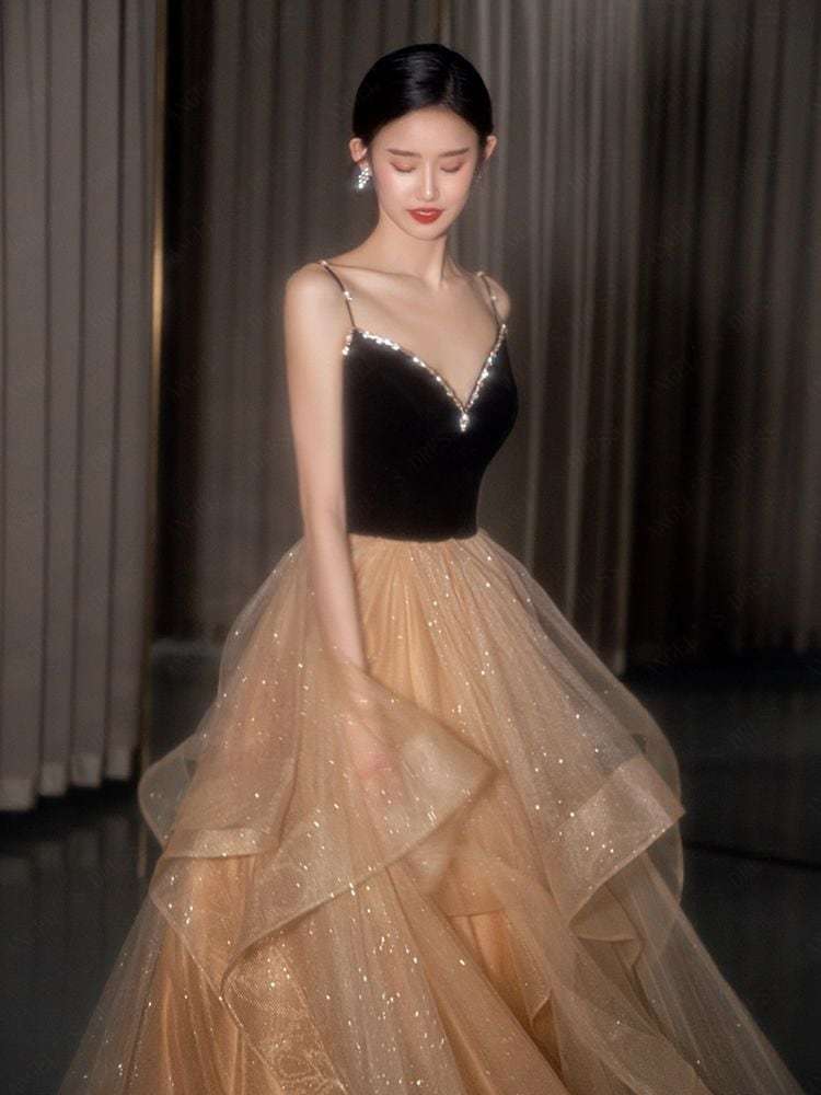 パーティードレス 結婚式 ドレス 韓国 司会 二次会 演奏会 発表会 披露宴 花嫁 花嫁の介添え人-53