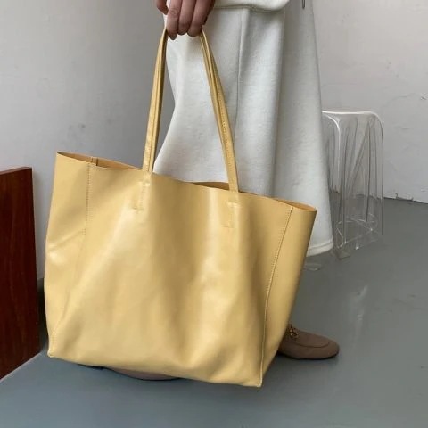 質感大容量トートバッグ新作ファッションワンショルダーバッグ