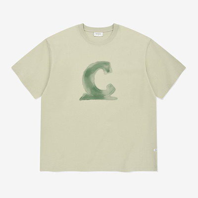 クールコットンシグネチャーシンボルグラフィックTシャツ ライトグリーン CO2602ST52LN