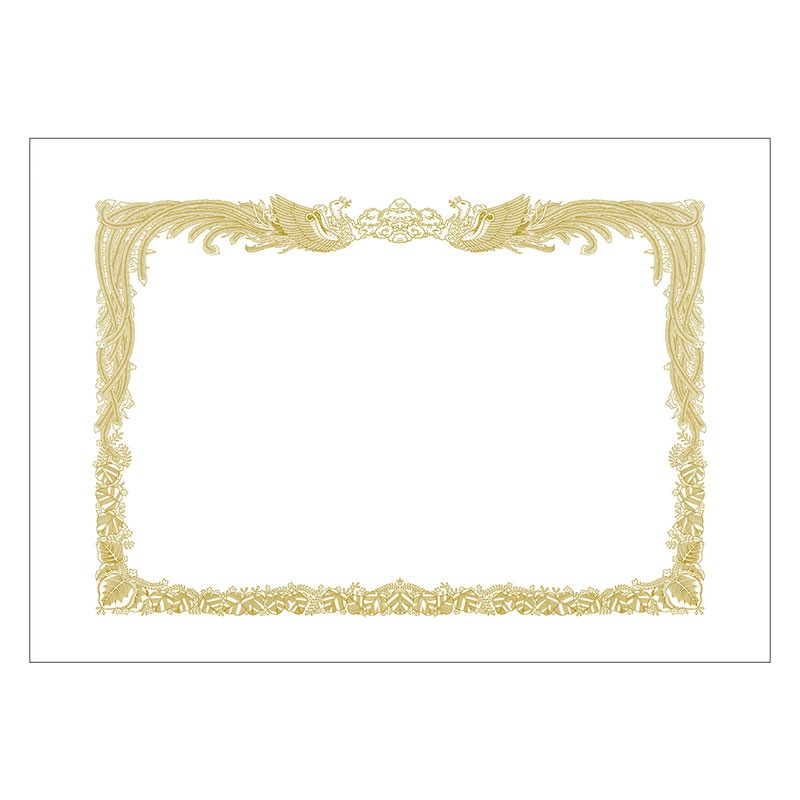 （まとめ買い）ササガワ 賞状用紙 上質紙 中判 縦書き用 100枚入 10-5010 [x3]