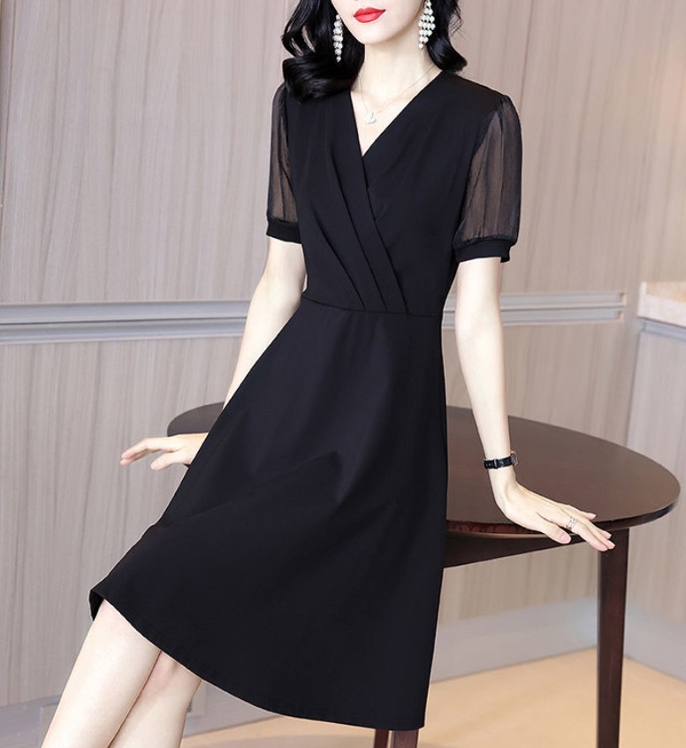 ワンピース デート モテアイテム フレアワンピ パフスリーブ レース 綿 コットン 大人可愛い きれいめ 上品 おしゃれ かっこいい 大人可愛い ラブリー キュート ガーリー クール モード系