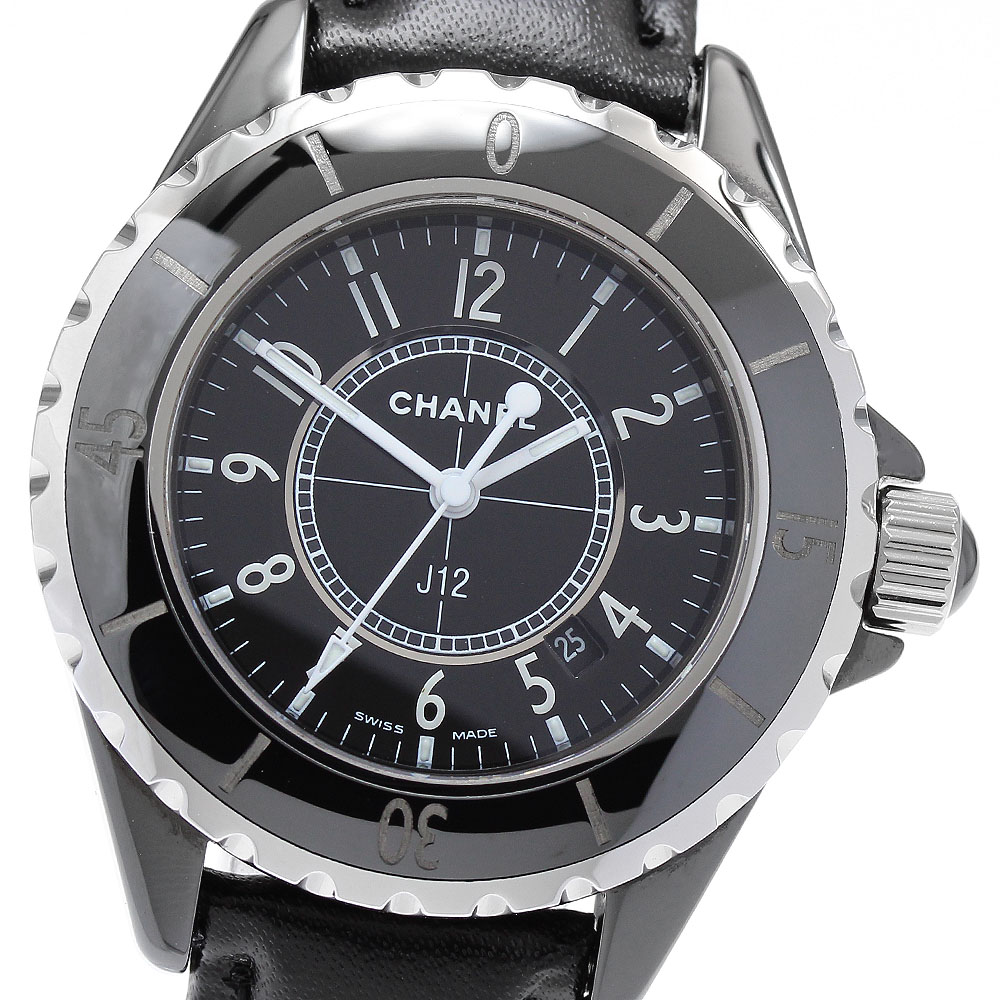 シャネル CHANEL H0682 J12 黒セラミック 33MM クォーツ レディース 良品 _896756【中古】