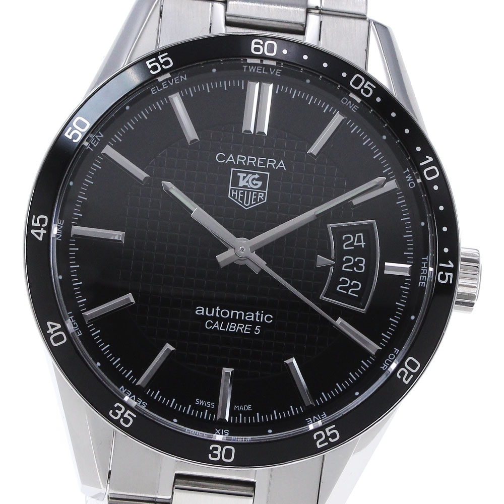 タグホイヤー TAG HEUER WV211M カレラ キャリバー5 デイト 自動巻き メンズ 保証書付き_848102【中古】
