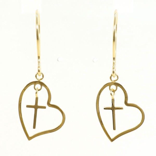 K18 18金 YG イエローゴールド ピアス 総重量約0.9g ジュエリー 中古