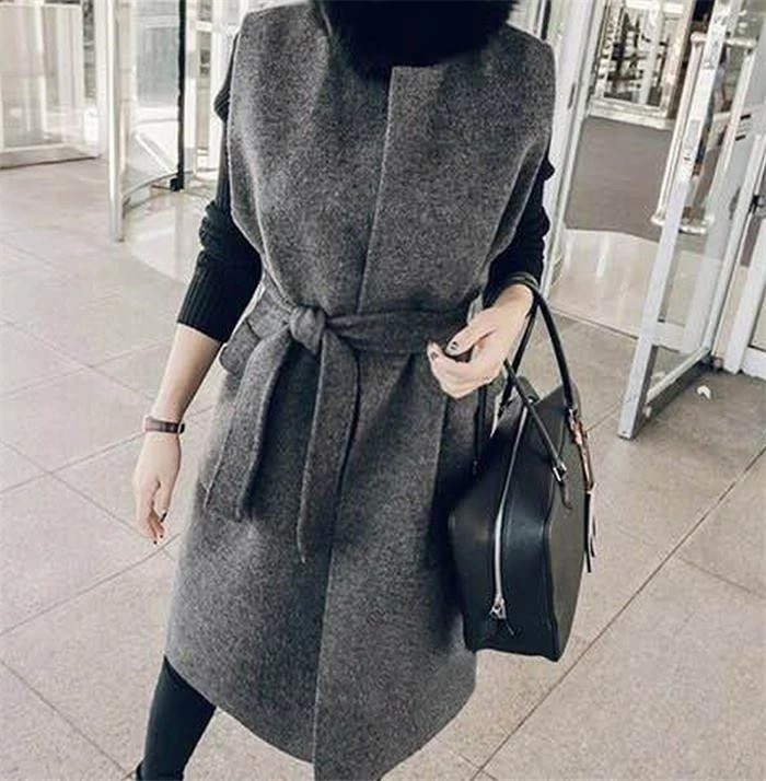 【即納】ジレ レディース ロングジレ ロングベスト 秋 冬 ジレジャケット 通勤OL 上着 無地ベスト 上品 定番 大人カジュアル 大きいサイズ ノースリーブ ロング丈スーツベスト アウター トレンチ