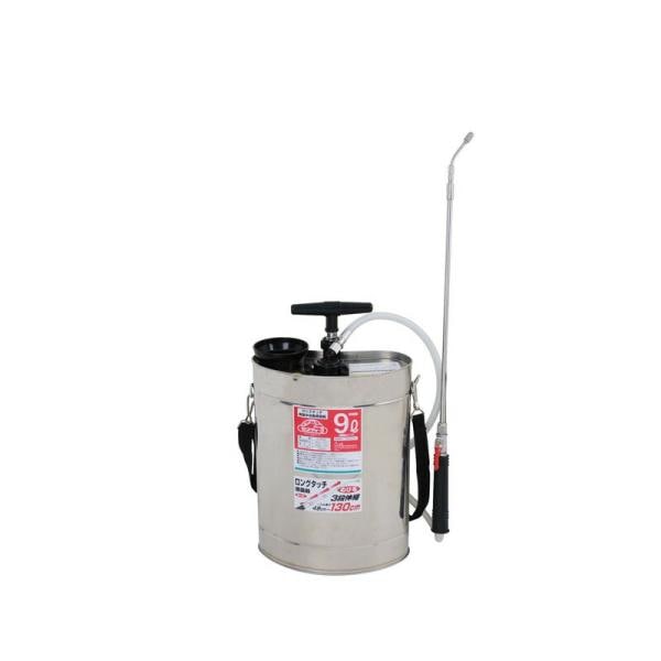 セフティー3 ロングタッチ肩掛半自動噴霧器 9L ジュシポンプ 園芸機器 噴霧器 金属製噴霧器