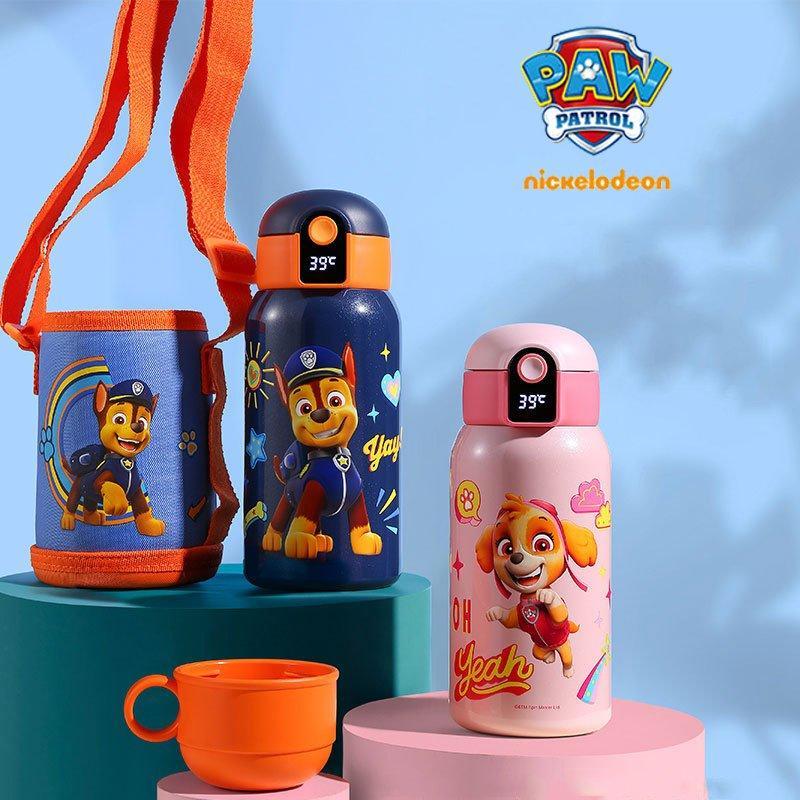 [特色のある商品]パウパトロール PAW PATROL 水筒 ステンレスボトル 魔法瓶 キッズ 肩掛け 直飲み コップ付 子供 表示温度 保温 キッズボトル ドリンクボトル