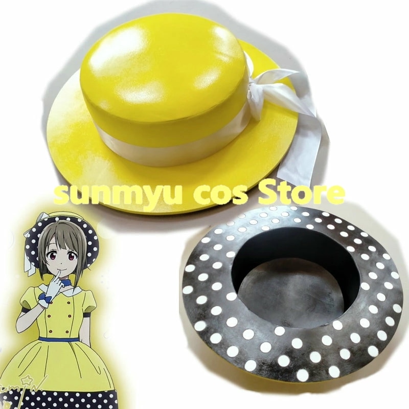 LoveLive！ 中須 かすみ 私服帽子 黄色　コスプレ　EVA材質 サイズオーダー可能