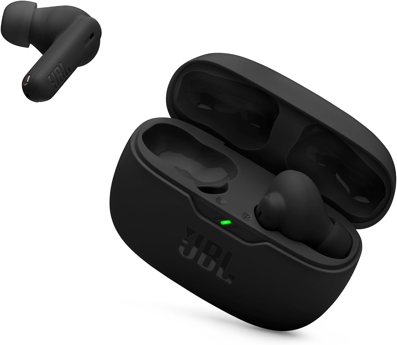 JBL WAVE BEAM 2 ワイヤレスイヤホン アクティブ ノイズキャンセリング IP54 防水防塵 マルチポイント 最大40時間 (ブラック)