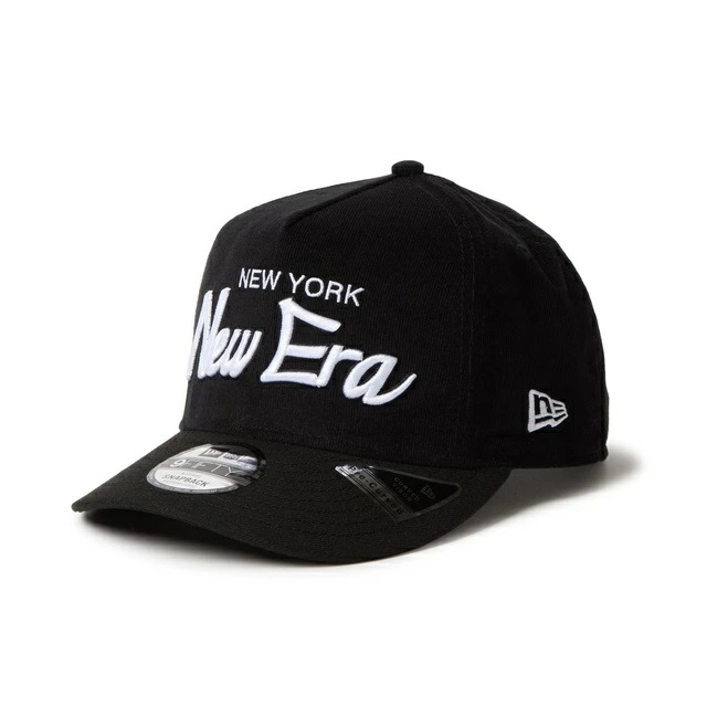 [即納]NEWERA ニューエラ PC 9FIFTY A-Frame Corduroy NEW ERA New York ブラック キャップ 帽子 スナップバック サイズ調節可能 小物 送料無料 国内