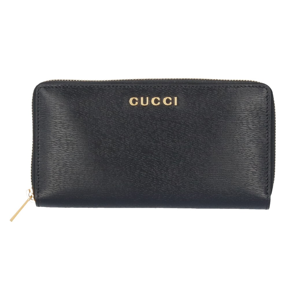 グッチ スクリプト ジップアラウンドウォレット 長財布 レザー 772642 GUCCI 中古 美品