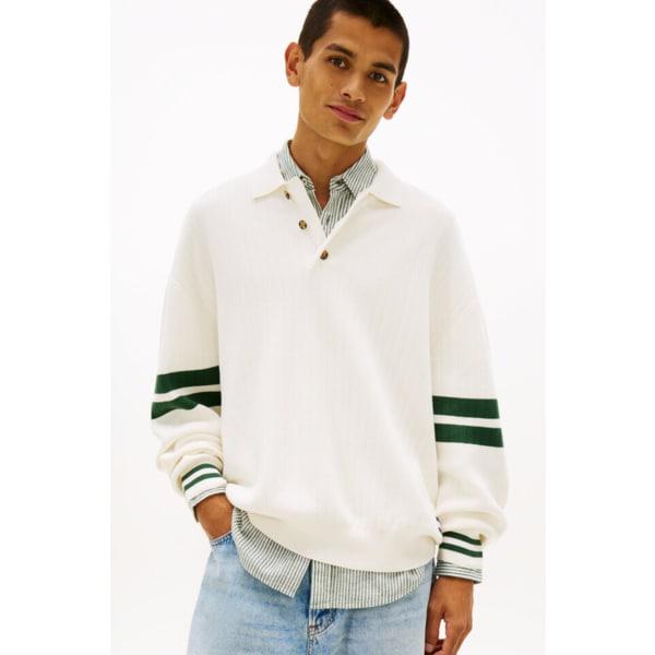 男性90SカラーブロックポロセーターT32G1KTO31TMT1 TOMMY JEANS