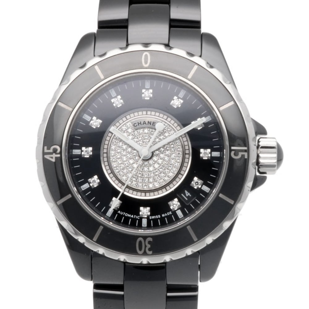 シャネル J12 腕時計 セラミック H1757 自動巻き 1年保証 CHANEL 中古