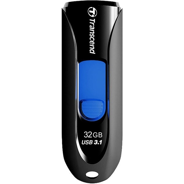 [3個セット]USBメモリ 32GB USB3.1 ＆ USB 3.0 スライド式 ブラック