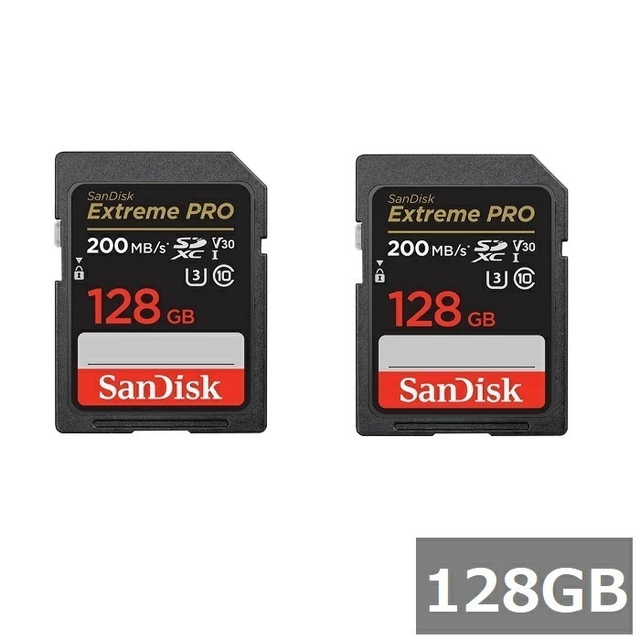 【2セット】 サンディスク SDカード SDXC SDSDXXD-128G-GN4IN Extreme PRO 128GB Sandisk SDXCカード SD Class10 UHS-I カ
