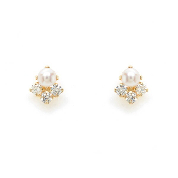 正規紙袋&箱付 ピアス レディース 淡水パールピアス アクセサリー ジュエリー キュービックジ