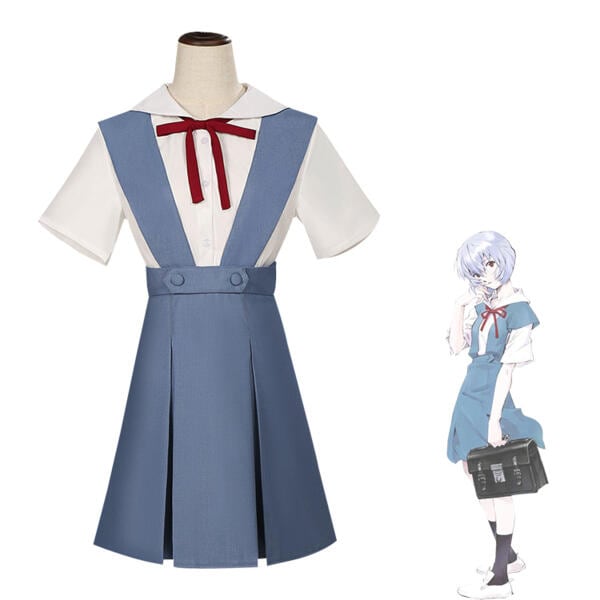 綾波レイ 惣流アスカラングレー コスプレ衣装 新世紀エヴァンゲリオン 制服