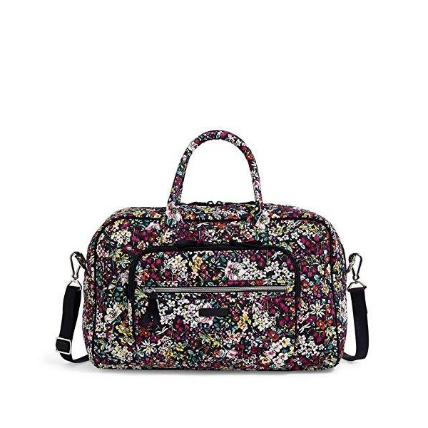 Vera Bradley Signature Cotton Compact Weekender Travel Bag, Itsy Ditsy 並行輸入品