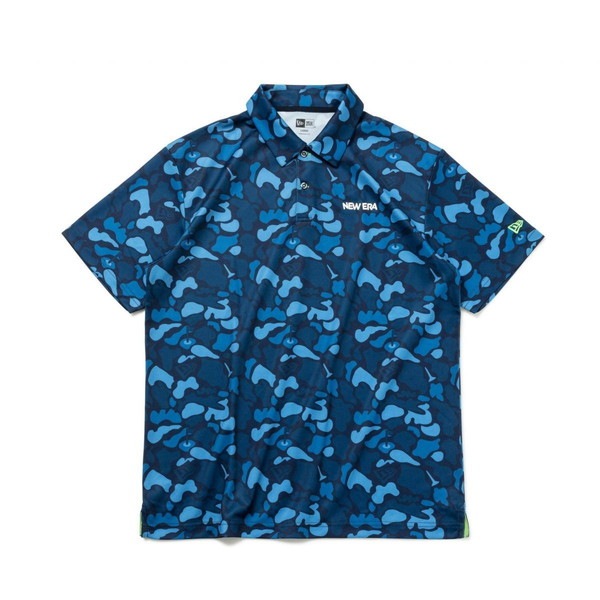 ニューエラ（NEW ERA） ゴルフ 半袖 テック ポロシャツ Duck Hunter Camo -with Golf Ground- ネイビー 14109026