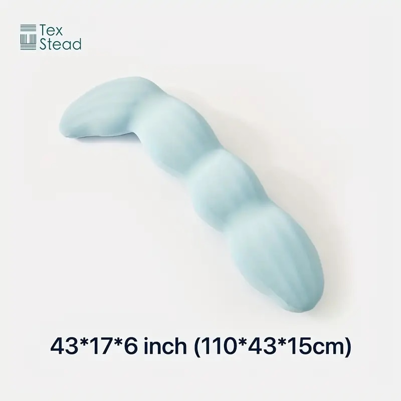 1個 TEXSTEAD 夏の涼みボディパillow - こまごまない通気性のある素材ブルー熱い睡眠者に圧力を緩和洗濯機で洗える睡眠の快適性を向上させるスリムなパillowデザイン滑 5,531円
