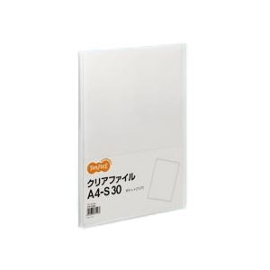 TANOSEE クリアファイル A4タテ 30ポケット 背幅17mm クリア 1セット（60冊） 15,139円