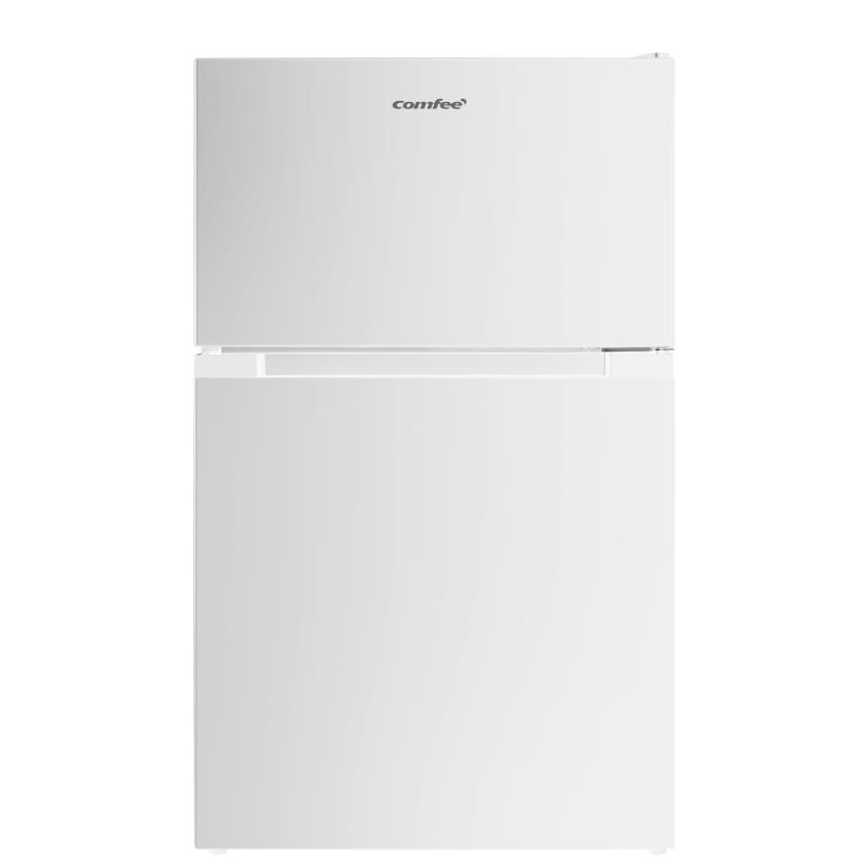 COMFEE 冷蔵庫 132L 幅47cm 大容量 急冷モード 耐熱天板 省エネ コンパクト スリム 小型 右開き 2ドア 一人暮らし RCT128WH1JP(E) 2025モデル ホワイト