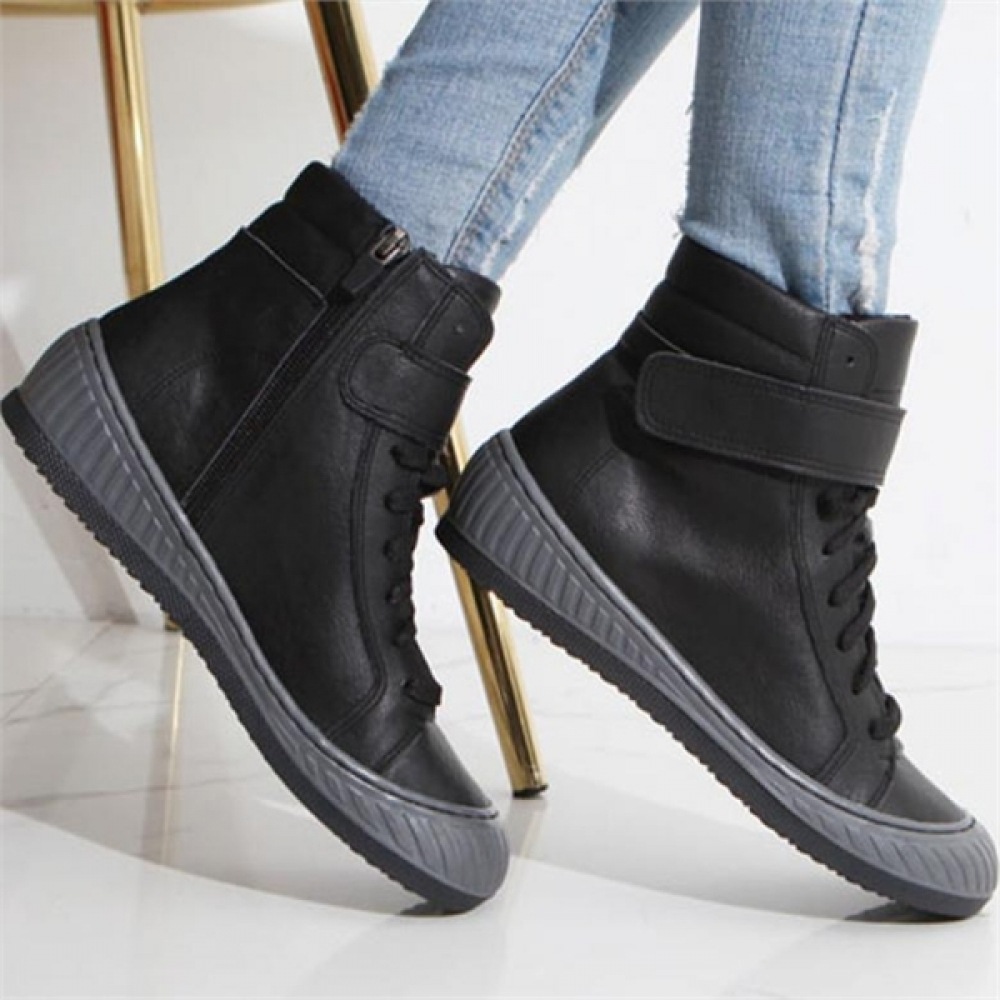 (ニナスパリ) 国産ファーレザーブーツ4.5cm (9J892)