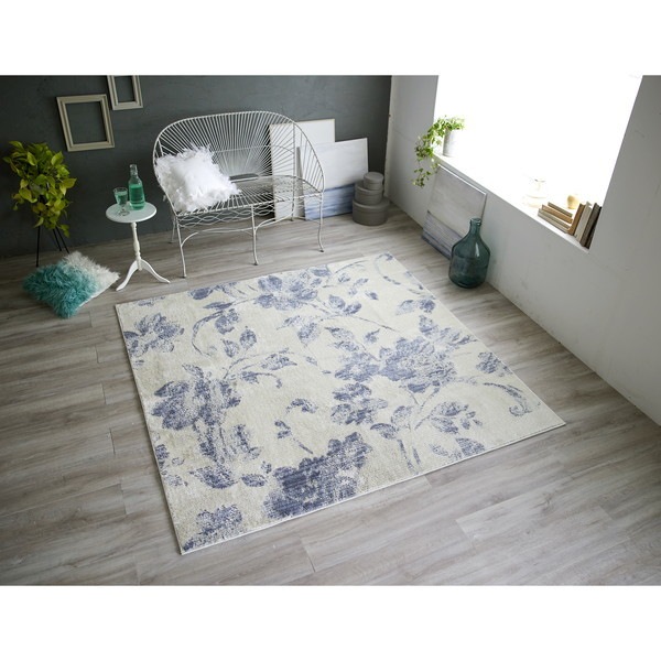 スミノエ 防ダニ ラグ フェリシア 190190cm パープル メーカー直送