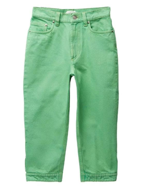VERSACE Women Denim Pants 1023741 1A17871 1DB00 PALE GREEN