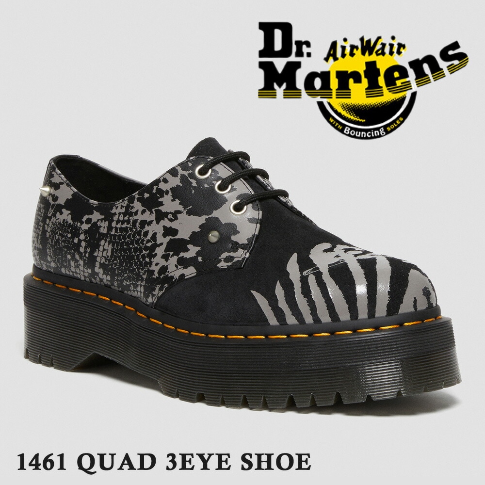 ドクターマーチン 国内正規販売代理店 レディース 1461 QUAD 3EYE SHOE クアッド スリーホールシューズ Dr.Martens 27695001