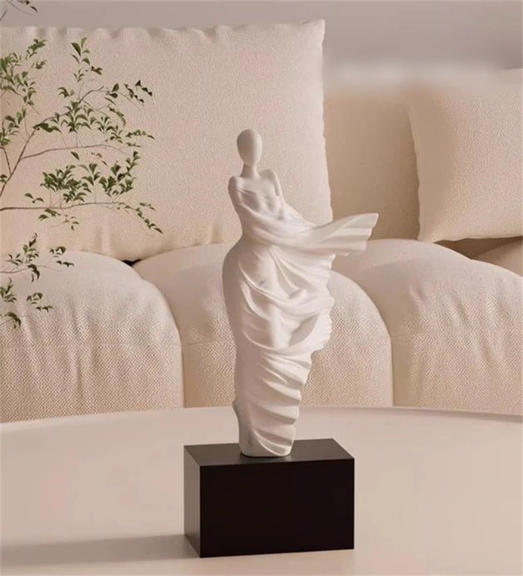 INSスタイル 工芸品 樹脂置物 芸術置物 シンプル キャラクター彫刻置物 大人気 装飾品 卓上置物 玄関置物