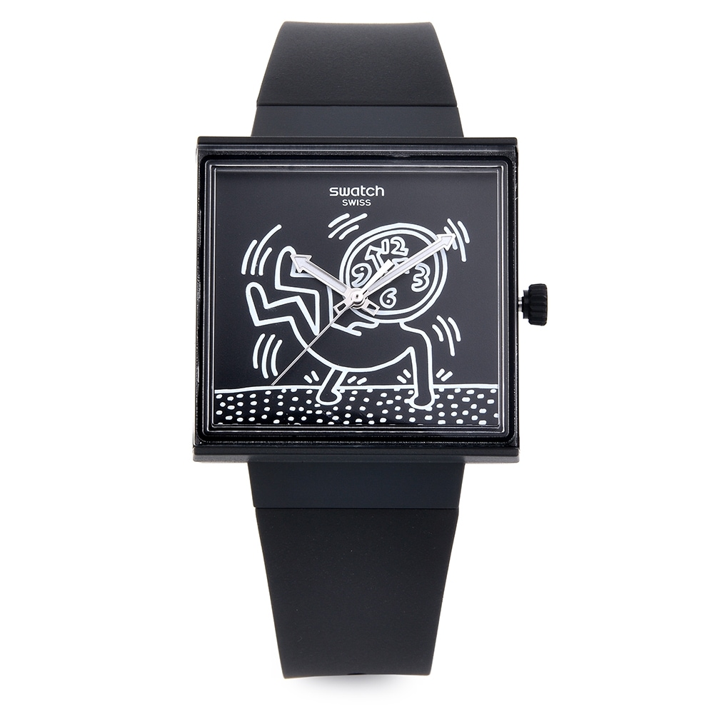 スウォッチ ユニセックス ウレタン時計 KEITH HARING BREAK FREE BREAK LOOSE