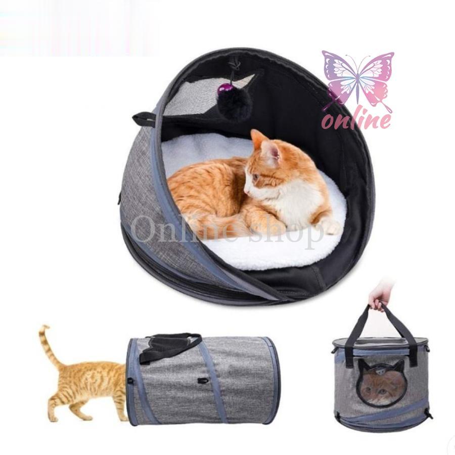2-5日出荷 新品推奨 ペットキャリーバッグ 猫キャリー 猫ベッド トンネル 3IN1多機能 折りたたみ可 携帯しやすい 通気性抜群 旅行 通院 アウトドア お出かけバック ポイントを進呈する 4,968円