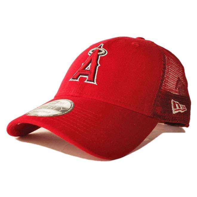 メッシュキャップ スナップバック 帽子 9forty メンズ レディース MLB ロサンゼルス エンゼルス オブ アナハイム フリーサイズ