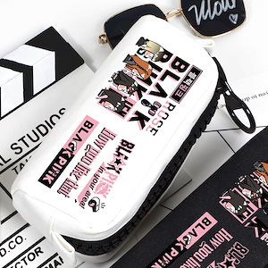 【公式】BLACKPINK ジス＆ジェニー＆ロゼ＆リサ コラボ 応援ペンケース 多機能文具ポーチ