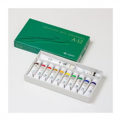 クサカベ 油絵具 12色セット A-12