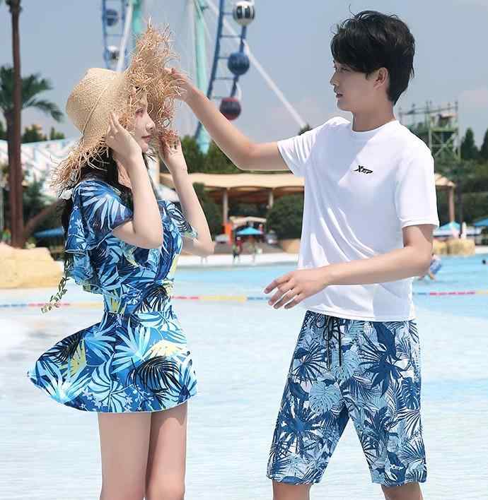 ワンピース 水着 カジュアル セットアップ カップル スイムウェア レディース 夏 海 プール リゾート レジャー 体型カバー 温泉 海水浴