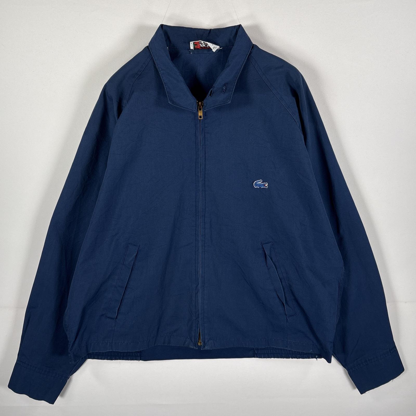 古着 70s/70年代 ヴィンテージ ラコステ IZOD LACOSTE スウィングトップジャケット ハリントンジャケット チンスト ネイビー メンズ