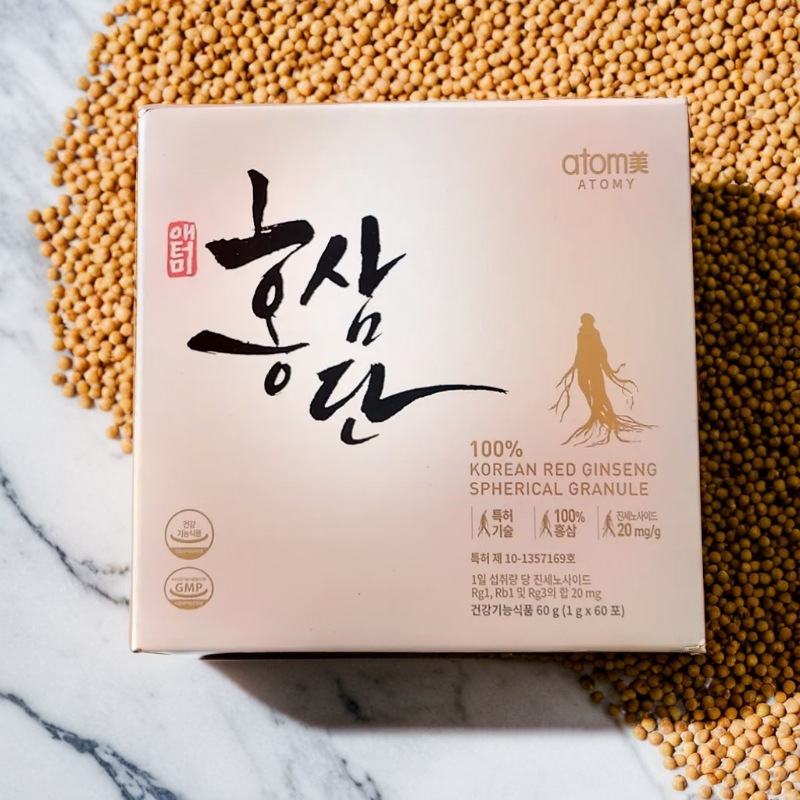 紅参丹 韓国産紅参 球形粒 紅参丹1セット（1gx30Tx2箱）計60T / ホンサムダン 高麗人参 韓国健康食品 韓国サプリ 健康食品