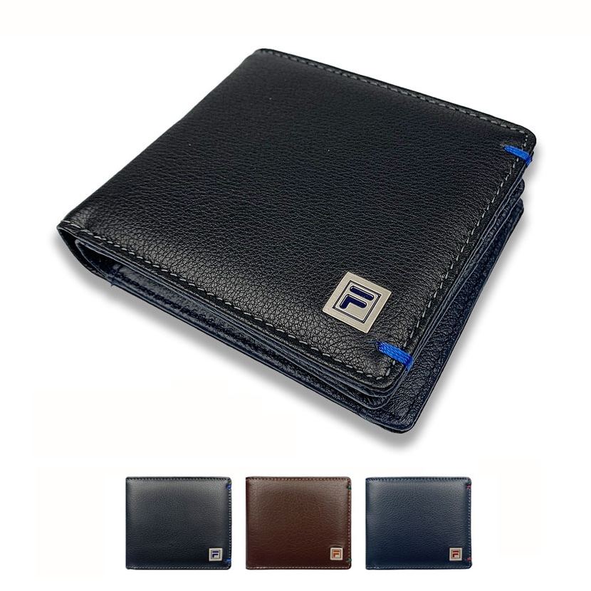 リアルレザー財布 二つ折り財布 ショートウォレット 札入れ メンズ バイカラー 中ベラ