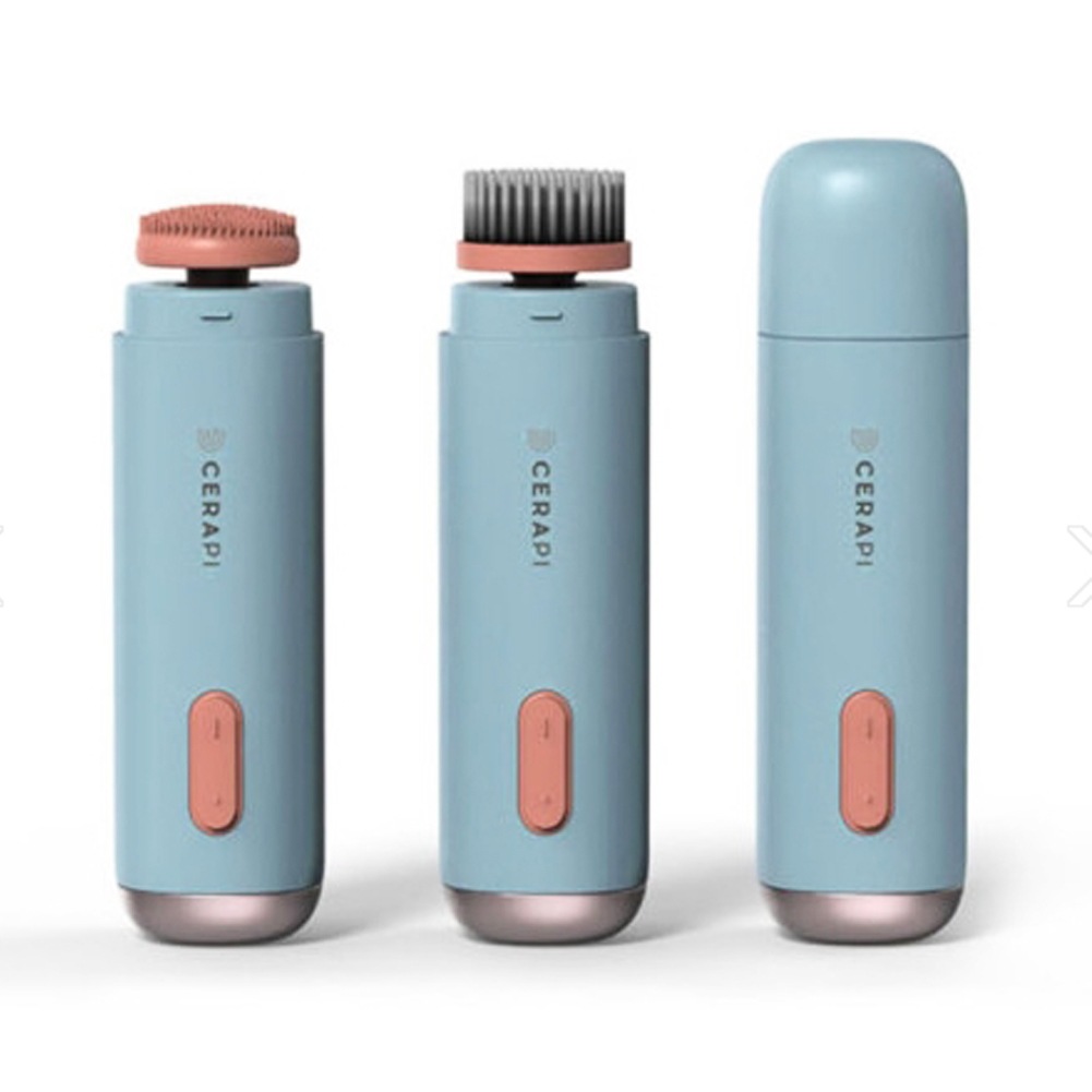 WithMolly フェイシャルクレンジングエレクトリッククレンザー50μmファインヘアブラシシリコンブラシウォータープルーフフェイススピンブラシディープクレンジング穏やかな角質除去ブラックヘッ