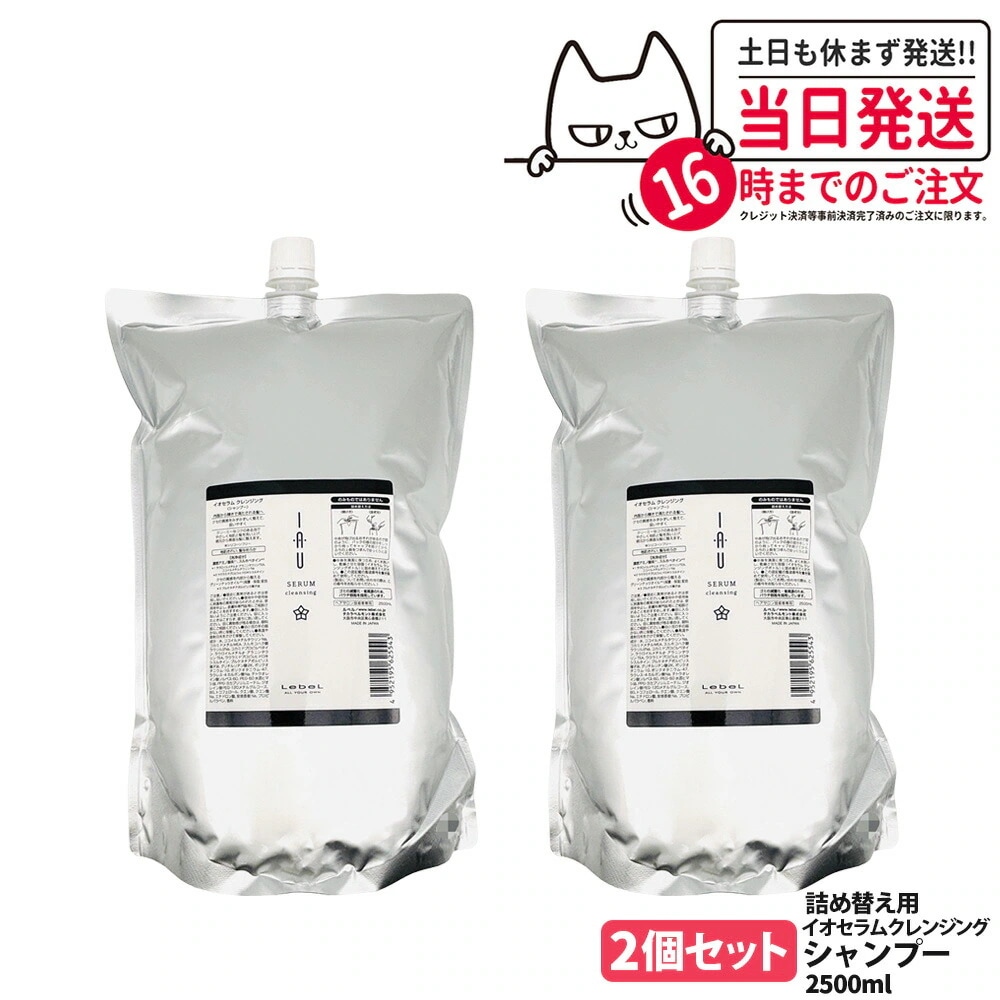 【2個セット】ルベル イオセラム クレンジング シャンプー 2500ml 詰替 LebeL