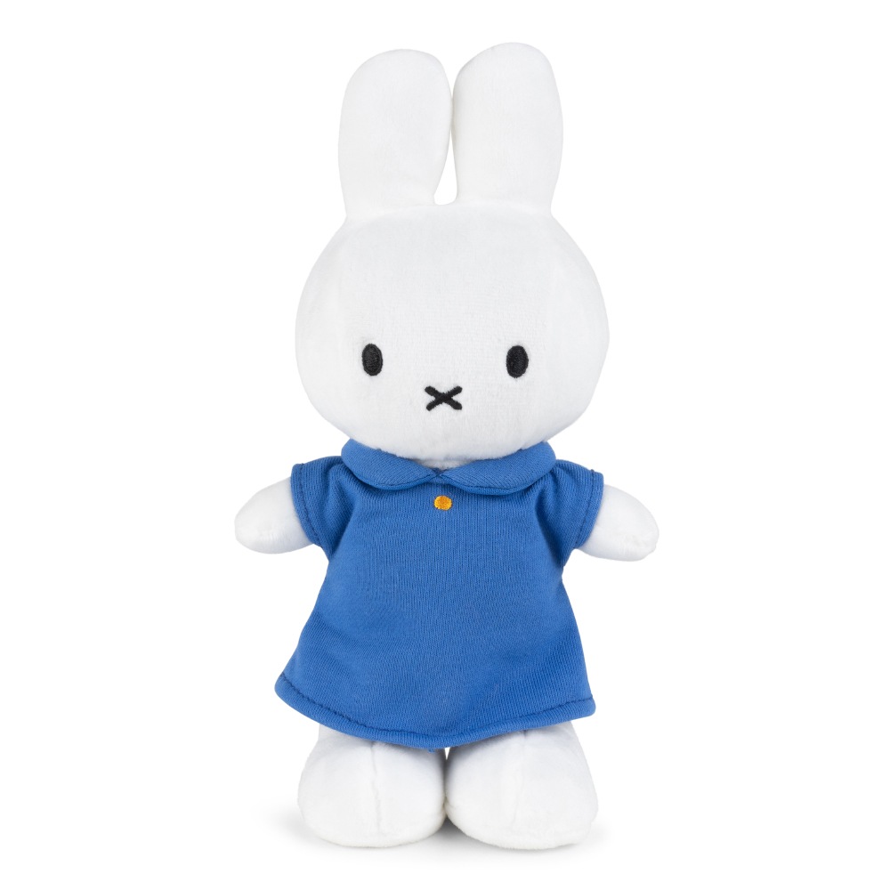 miffy ミッフィー ドレスアップ ウサギ 愛着 人形 ブルー ドレス - 24cm