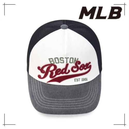 MLB公式正規品 キャップ Varsity Vintage Mesh Cap BOS (D. Grey)