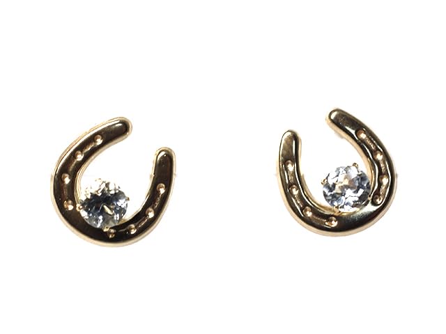 K10 バースデーストーンシリーズ 馬蹄ピアス アクアマリン