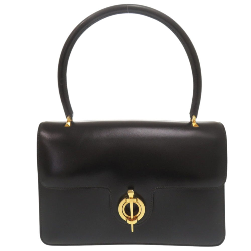 ヴィンテージ ハンドバッグ レザー ブラック 1126【中古】 レディース