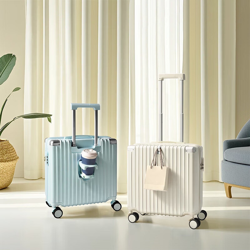 高価値新品18インチ小型キャビンスーツケース旅行スーツケース短距離出張小型トロリーケース女性パスワードボックス
