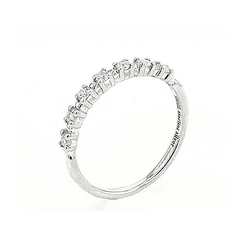 ハートキューピッドリング直径-1.8mm7石(0.175ct相当) プラチナ仕上げ エタニティリング